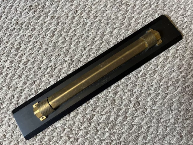Ebony & Brass Rolling Rule 12” Lawes Rabjohn Ltd London Mint
