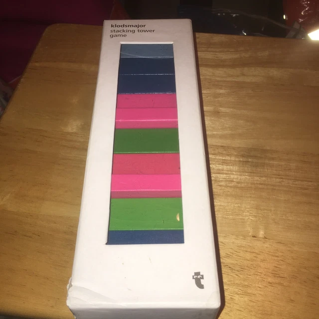 KLODSMAJOR STACKING TOWER game tiger wooden jenga No Dice £8.90