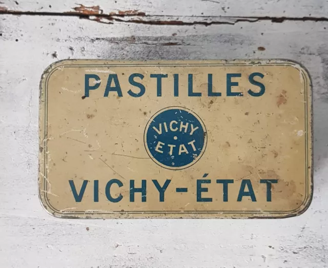 Blechdose Vichy Pastillen Frankreich Brocante Alt Antik Vintage