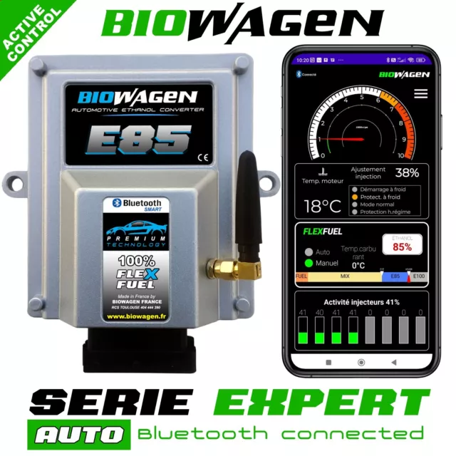 Kit boîtier éthanol E85 AUTO -  BIOWAGEN  SERIE EXPERT -  100% FLEXFUEL.