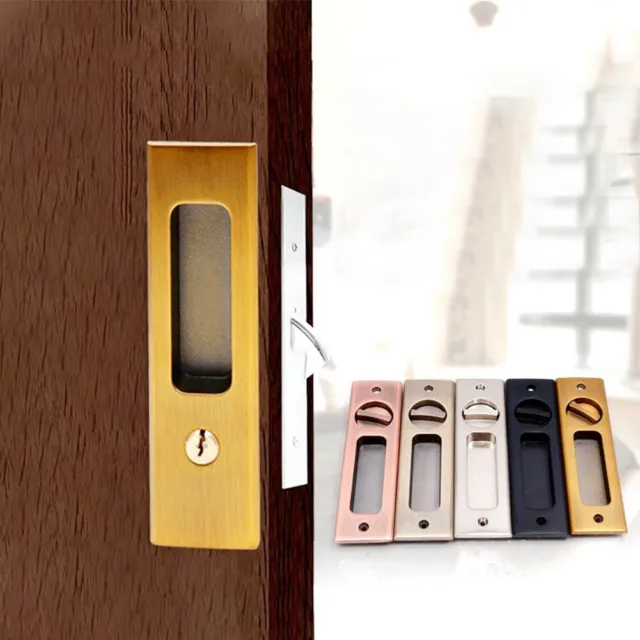 Secure Key Lock Sliding Door Lock Virtually Invisible Design Durable Material