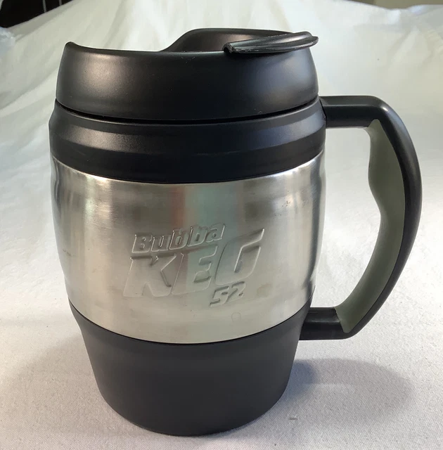 Big BUBBA Classic Insulated Mug 52oz Hot or Cold Travel Coffee Black Keg GUC