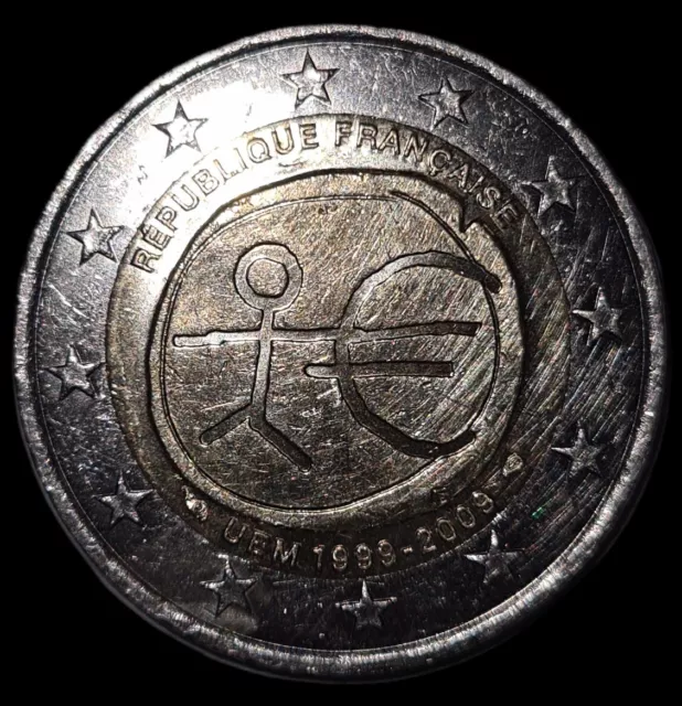 pieces de 2 euros rare republique francaise uem 1999-2009