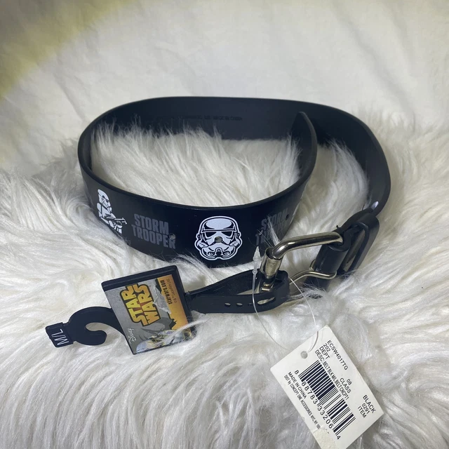 STAR WARS DISNEY Boys Black Storm Trooper Belt Kids Size M/L adjustable NEW!