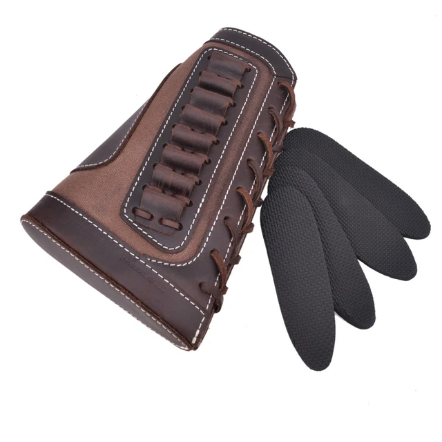 Busc de Crosse Tourbon Cuir avec Coussinets de Recul Chasse LIVRAISON OFFERTE - Plaques de couche et sabots amortisseurs (11740893