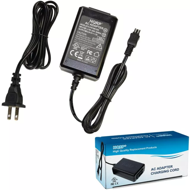 HQRP AC Adapter Charger for Sony HandyCam DCR-HC21 DCR-HC22E DCR-HC23E DCR-HC26