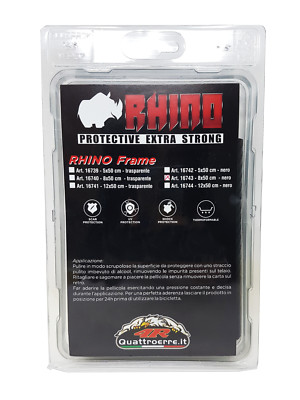 Nero 5 x 50 cm Pellicola Adesiva Rhino Frame per Protezione Telaio Bici