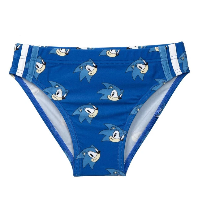Maillot De Bain Garçon Sonic The Hedgehog - Bermuda De Bain Enfant 3 à 8 Ans - Ultra Rapide Et Confortable