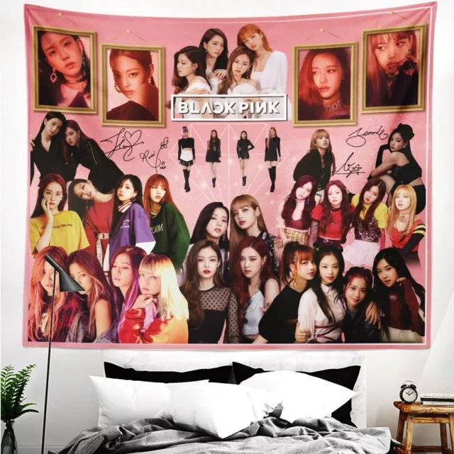 Blackpink Tapestry Wall Decor for  Livng Room Bedroom Wall Hanging 70''x59''