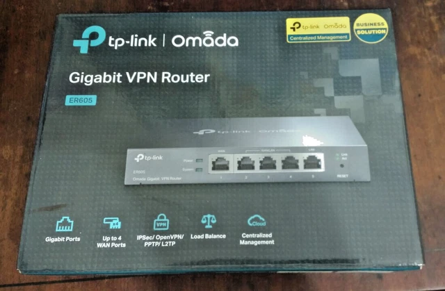 TP LINK OMADA Gigabit VPN Router ER605 V1 £38.00 - PicClick UK