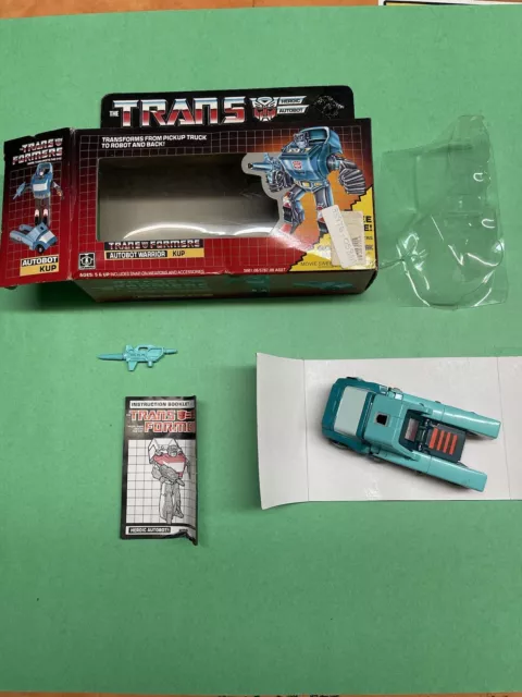 G1 Transformers ORIGINAL 1986 Autobot Kup 100% Complete MIB Minty Fig