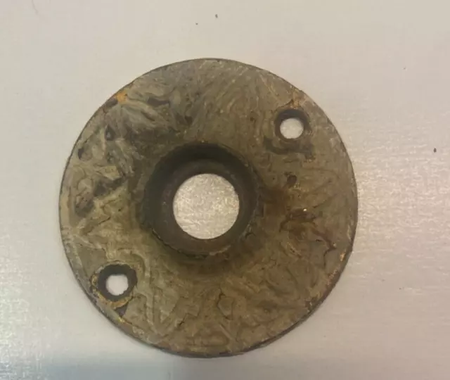 Vintage Eastlake Style Door Knob Back Plate Round Victorian