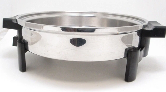 SALADMASTER Electric Skillet Oil Core 7256 12" No Lid or Probe Control/Plug USA SALADMASTER Electric Skillet Oil Core 7256 12" No Lid or Probe Control/Plug USA