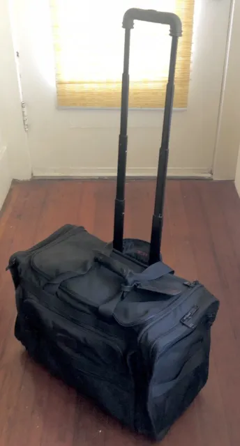 Tumi Alpha 2 Wheeled Rolling 22" Duffel Suitcase Black 2254D3 Luggage