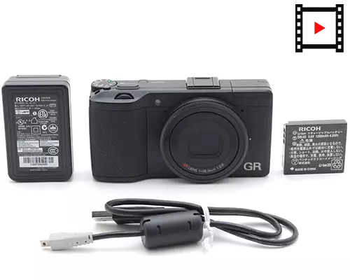 [NEAR MINT] Ricoh GR 16.2MP APS-C Compact Digital Camera Black From JAPAN