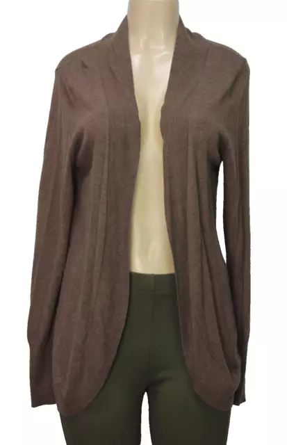 Mossimo Women's Open Front Cardigan Long Sleeve Brown Size XL