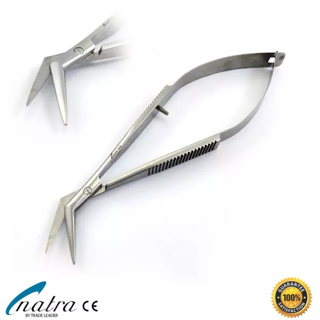 Castroviejo Shears 18 CM Gewinklt Micro Scissors Surgical Seam Surgical Skin