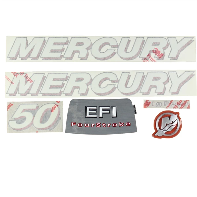 Mercury Marine/Mercruiser  New OEM Quicksilver 50 EFI Decal Set, 37-8M0045193