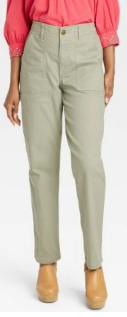 Women's Mid-Rise Casual Fit Cargo Pants - Knox Rose Light Brown XXL 