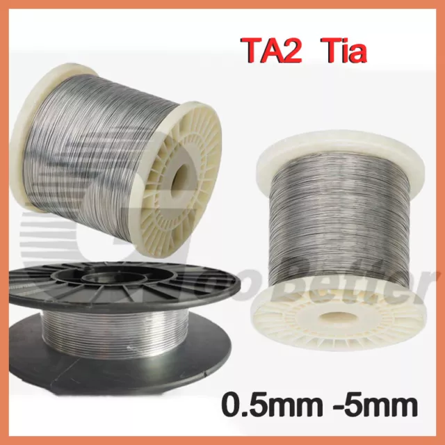 Filo di titanio diametro altamente puro 0,5 mm - 5 mm Ti TA2 fili metallici varie lunghezze