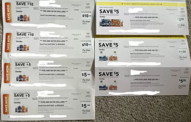Similac Coupons ($45 Total In Coupons)