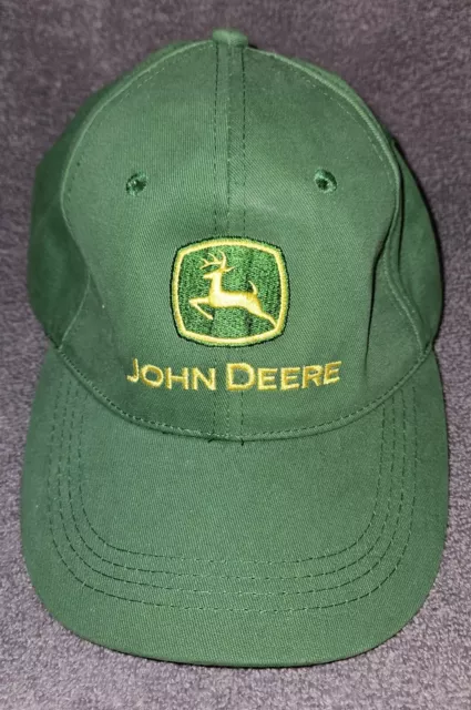 John Deere Nothing Runs Like A Deere Cap Hat Green NWOT