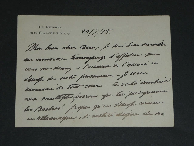 Lettre autographe signée à Léon Daudet sur son nouveau livre "Grandeur