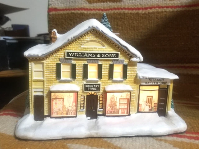 Norman rockwell christmas village set