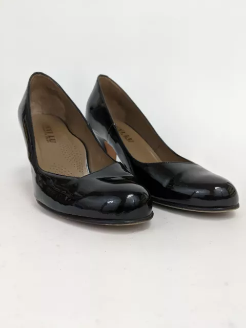 Anyi Lu Women's Black Patent Leather Pumps Heels Size 11