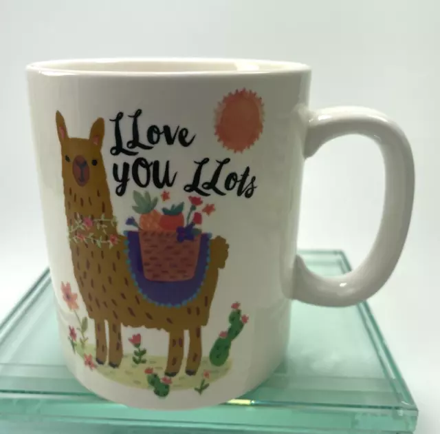 Llama Love Mug By Natural Life Give Love Laugh I Love You A Lot 14 oz Cup B38