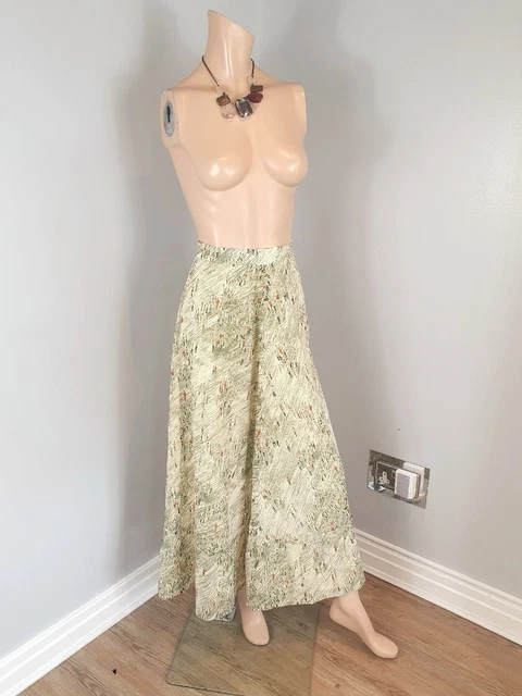 Gonna Midi St Michael Marks & Spencer Vintage Stile Lowry Artity Flare Piccola 26" W