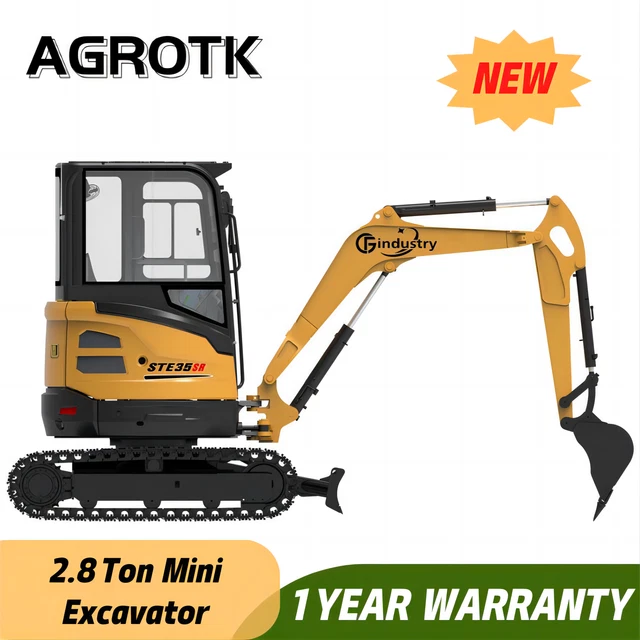 2.8 Ton Mini Excavator CFG-STE35SR Tracked Crawler Hydraulic B&S EPA Engine