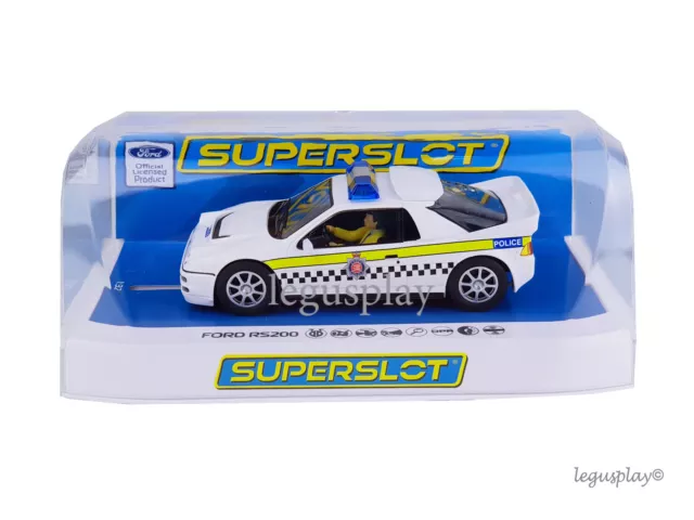 Slot car scalextric superslot H4341 Ford RS200 Police Edition