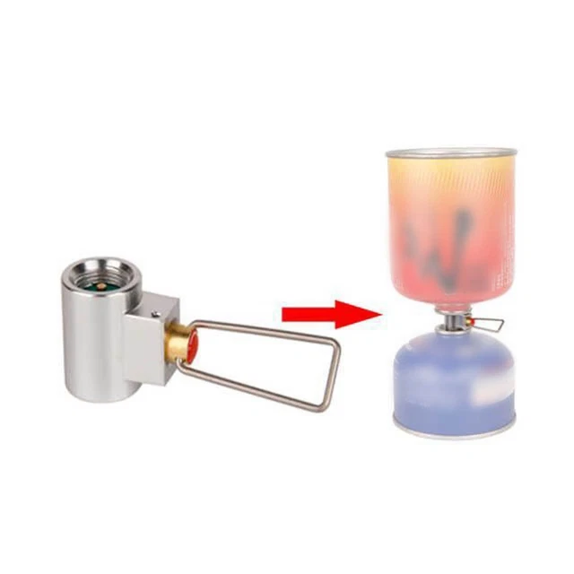 Adaptateur Valve De Gaz Camping - Convertisseur Pour Cylindre - Neuf, Alliage Alu/cuivre