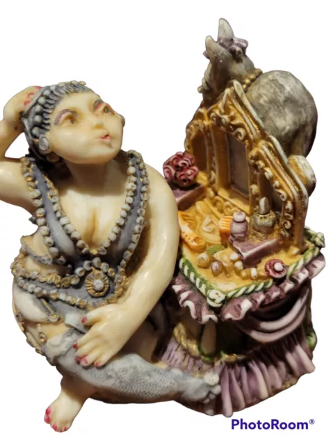Harmony Kingdom Clair De Lune Collection Josephine And Cat Crushed Marble Ltd Ed