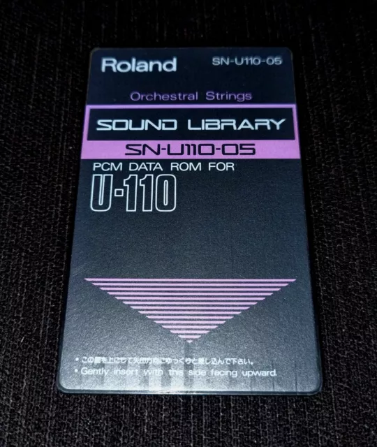 Rare! Carte Pcm Data Rom Roland U-110 U-220 Sn-U110-05 Orchestral Strings