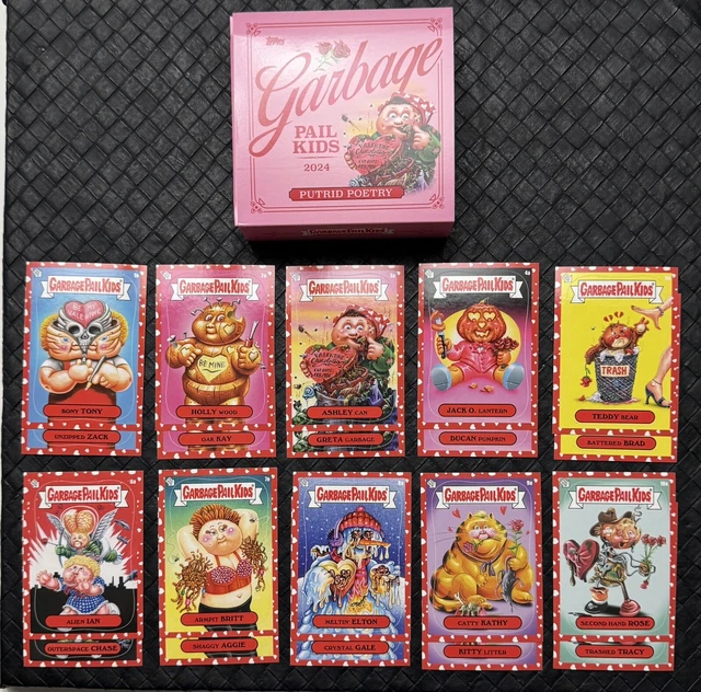2024 TOPPS GPK GARBAGE PAIL KIDS PUTRID POETRY Red Heart Border Set 20
