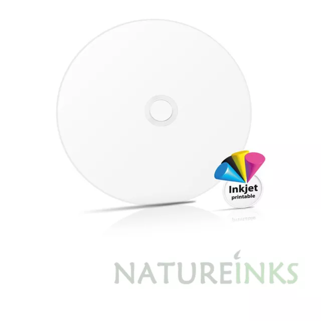 10 RITEK white Printable Dual Layer DVD+R DL 8x Blank Discs 8.5GB 240mins