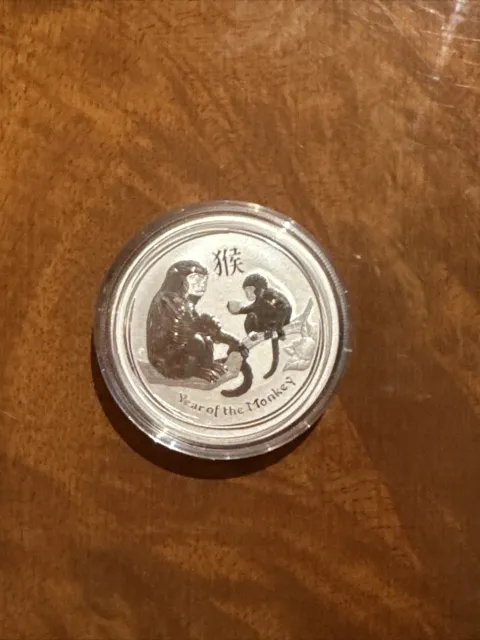 Australien Perth Mint Lunar II Monkey (Affe) 2016 10oz Ag Silber 999 verkapselt
