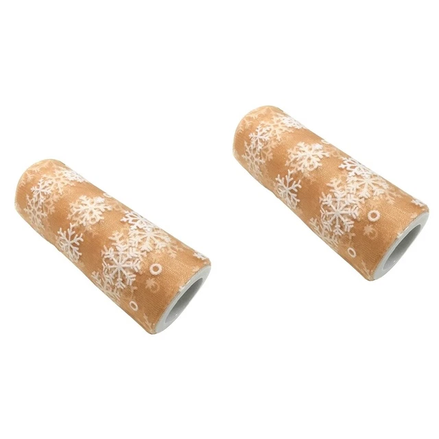 2x Weihnachten Bogen Hochzeit Gaze Rolle Band Dekoration Glitter Band Toll