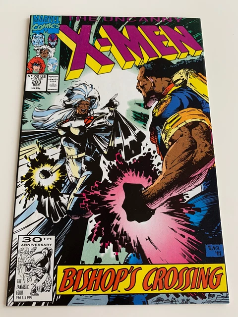 Uncanny X-Men #283 Comic Book 1991 Copper Age 1st Appearance Bishop Marvel