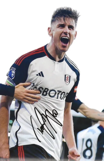 Tom Cairney Hand Signed 12x8 Photo Fulham FC