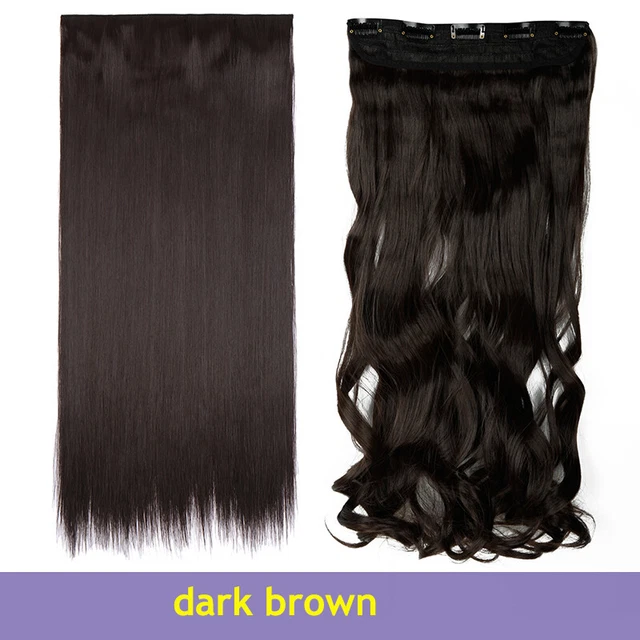 Natural One Piece THICK 100% Real Clip In As Human Hair Extensions Full Head