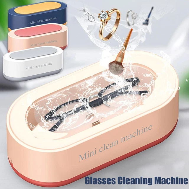 Small 360 Degree Ultrasonicing Cleaning Box For Jewelry Glasses c Cosmetics K1D0