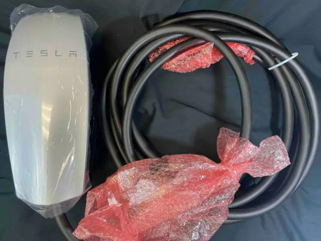 Tesla Motors 24' Original Cable Wall Connector/Charger 1457768-02-G NA 1P  48A Silver/White 