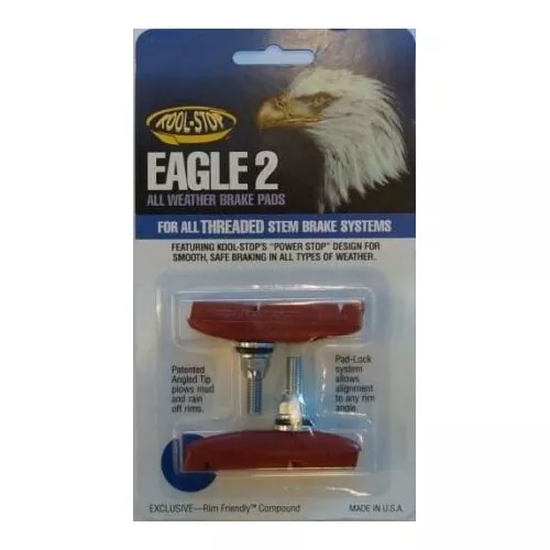 Kool Stop Eagle 2 Cantilever Brake Pads — KSE2TSA / Threaded / Salmon [2pc]