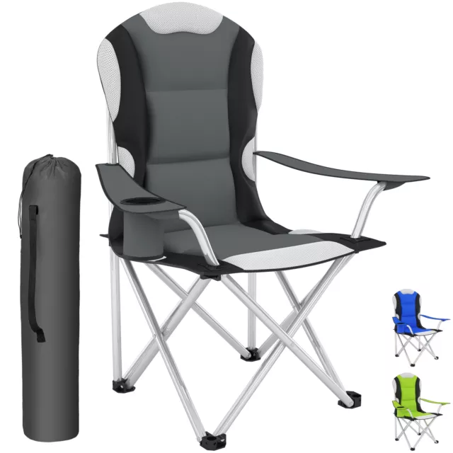 Chaise de camping housse pliante fauteuil de camping pliable siege de plage gris