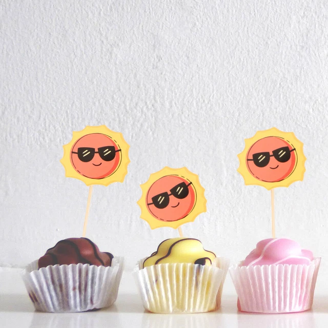 50 Palline Di Schiuma Per Decorazione Torte - Topper Per Cupcake, Compleanni E Baby Shower (Blu E Bianco) - Foto 5