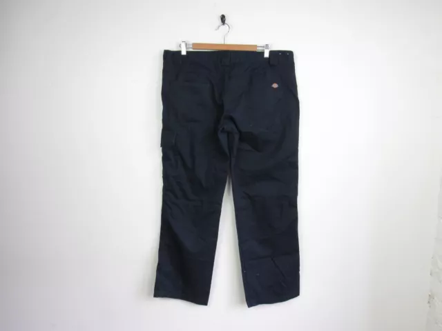 Womens Dickies Workwear Navy Blue RELAXED FIT WORKWEAR PANT CHINO W38 L32 UK 16