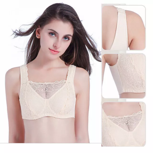 SEXY LACE POCKET Bra Breast Forms Insert Mastectomy Brassiere